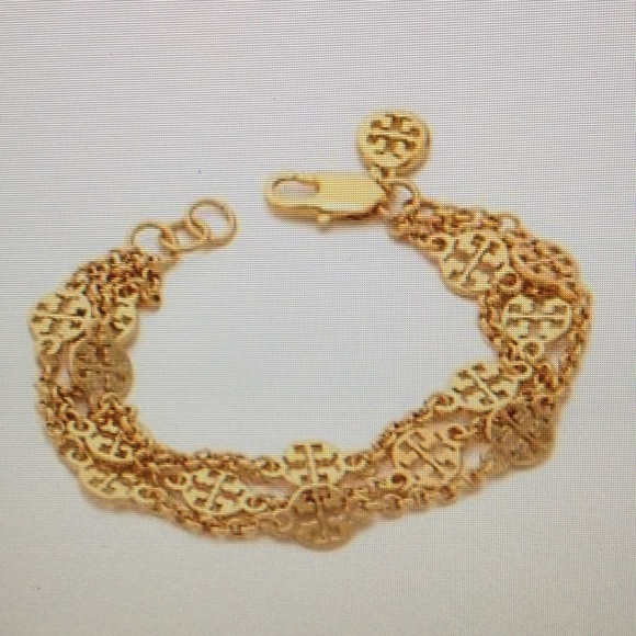 ❤️TORY BURCH MULTI STRAND LOGO BRACELET❤️ - Picture 4 of 6